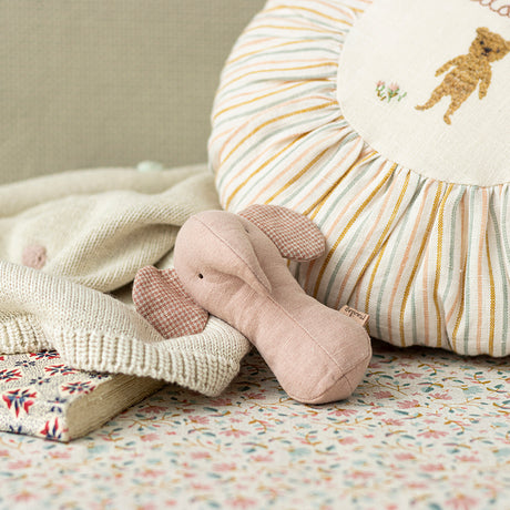 Maileg Lullaby friends, Elephant rattle - Rose