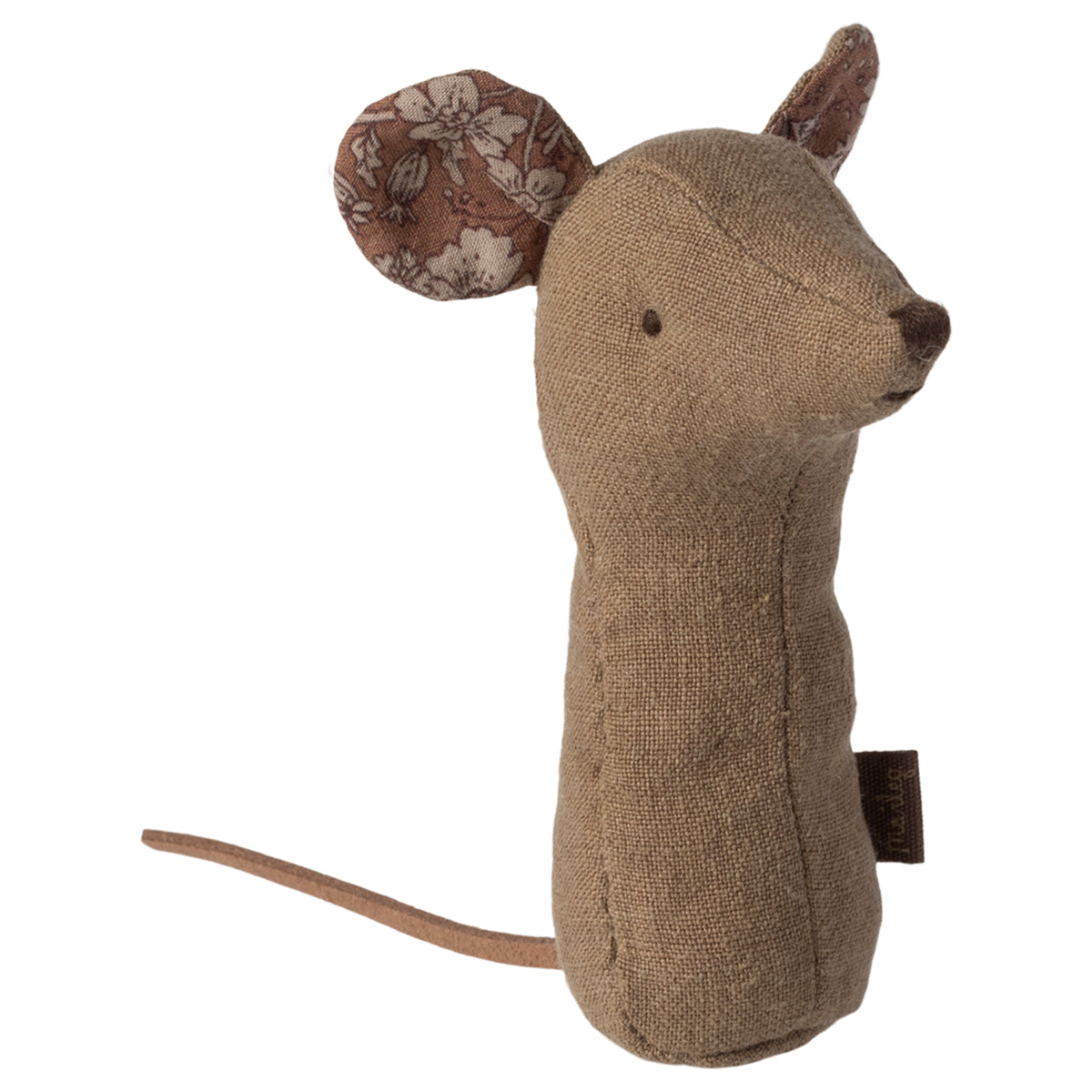 Maileg Lullaby Friends Mouse Rattle - Light Umber