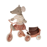 Maileg Tricycle for Mouse - Coral