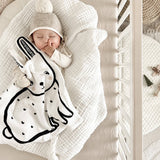 Bunny Snuggle Blanket - Organic Cotton Baby Lovey