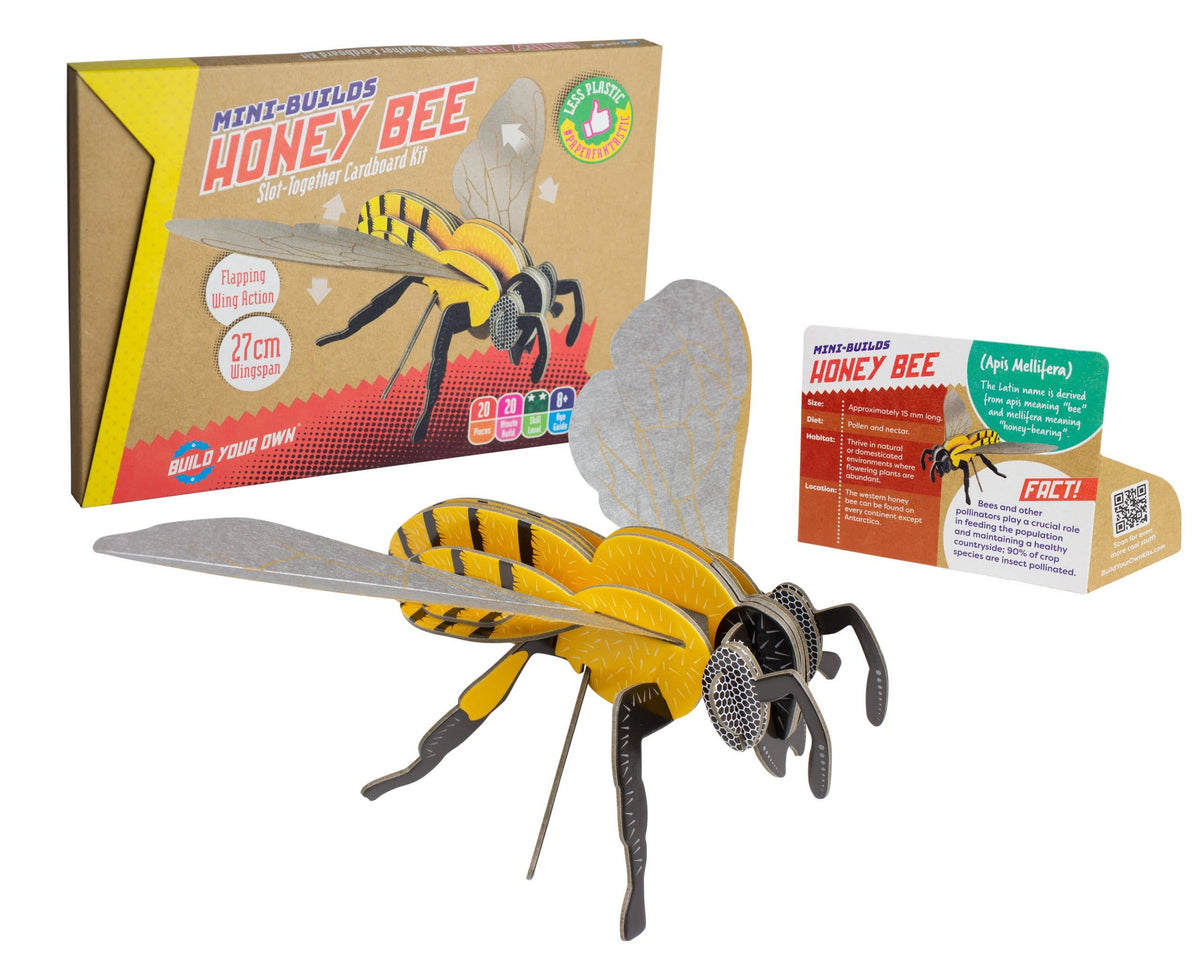 Build Your Own Honey Bee - Eco-Friendly Cardboard Craft Kit