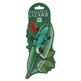 Realistic Double Crown Lizard Toy