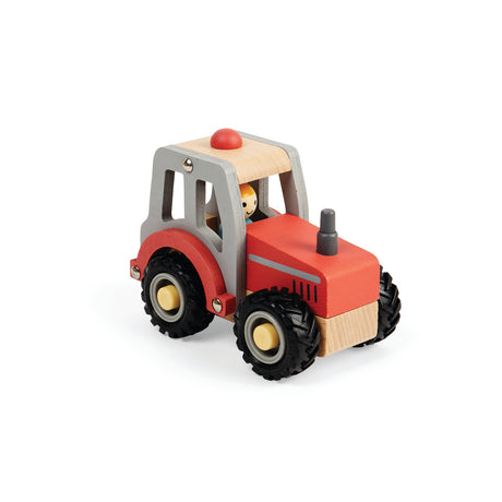 Mini Wooden Vehicle - Red Tractor