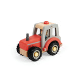 Mini Wooden Vehicle - Red Tractor