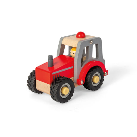 Mini Wooden Vehicle - Red Tractor