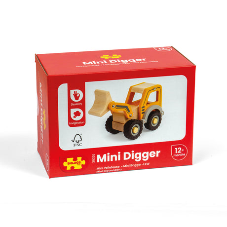 Mini Wooden Vehicle - Digger