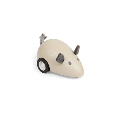 Wooden Pull Back Cat