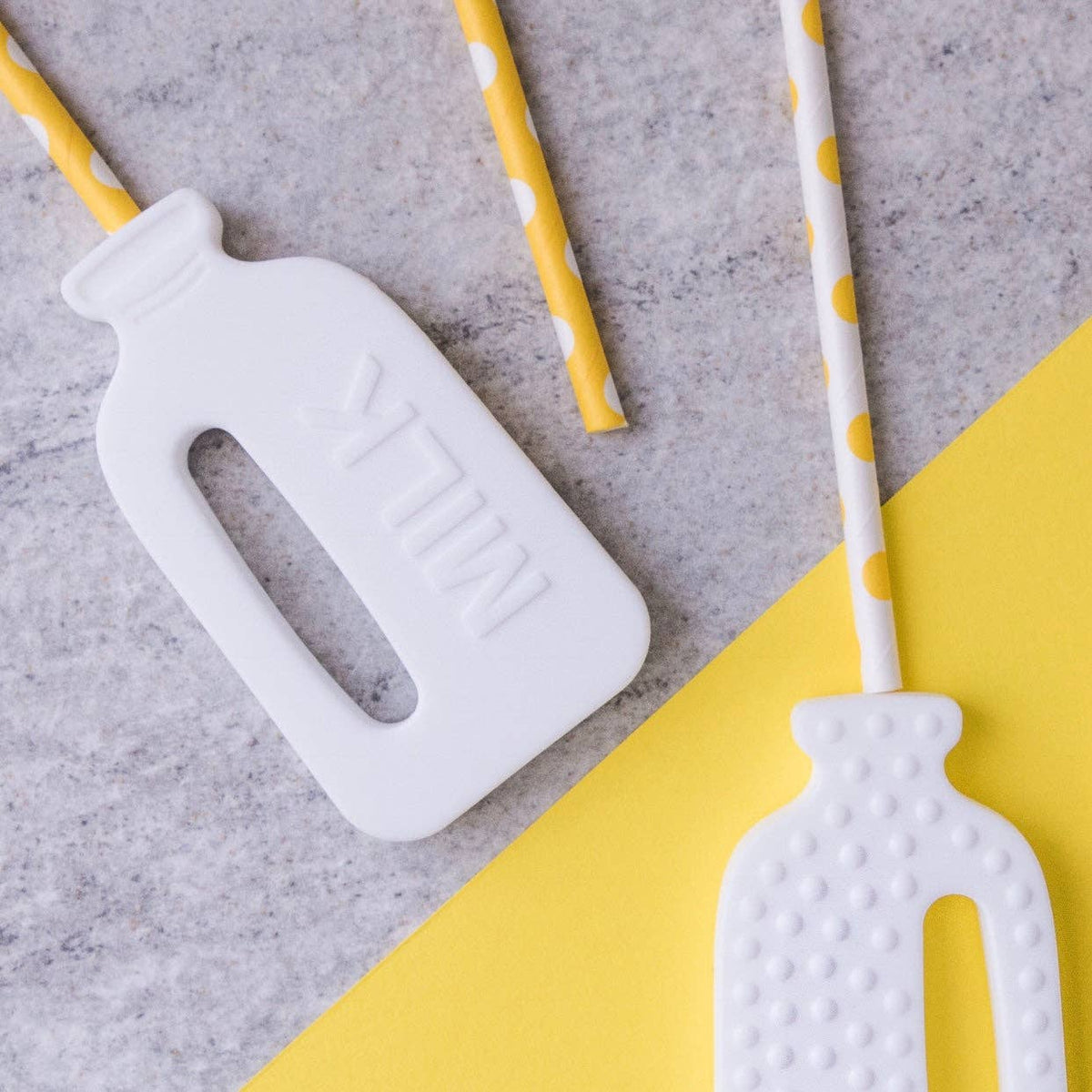 Silicone Baby Teether – Milk Bottle Shape