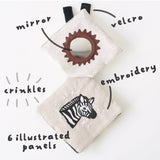 Crinkle Pages Stroller Activity Toy for Baby - Wild