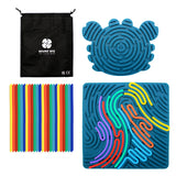 Sensory Silicone Activity Board Square & Crab