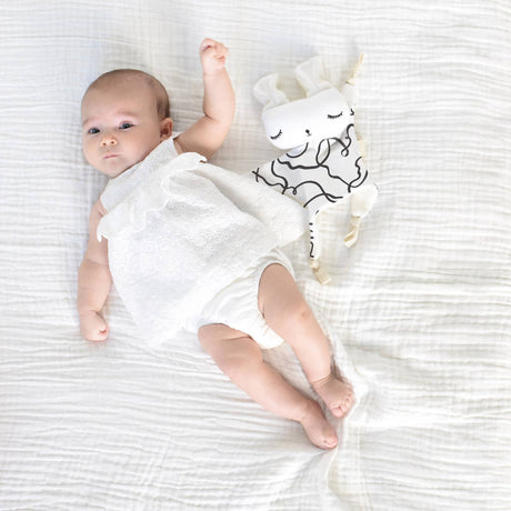 Cuddle Bunny - Ribbons - Organic Fabric Plush Baby Lovey