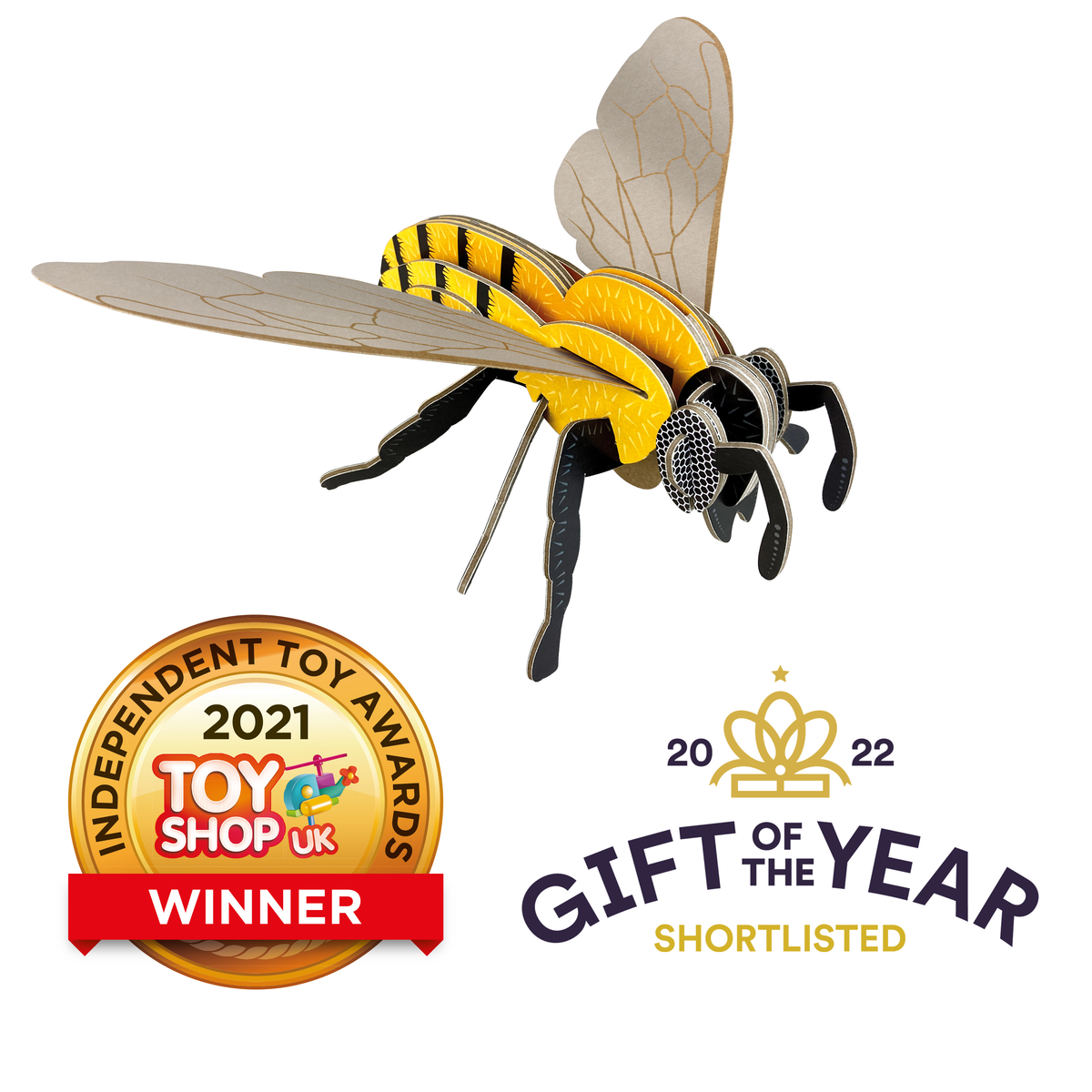 Build Your Own Honey Bee - Eco-Friendly Cardboard Craft Kit