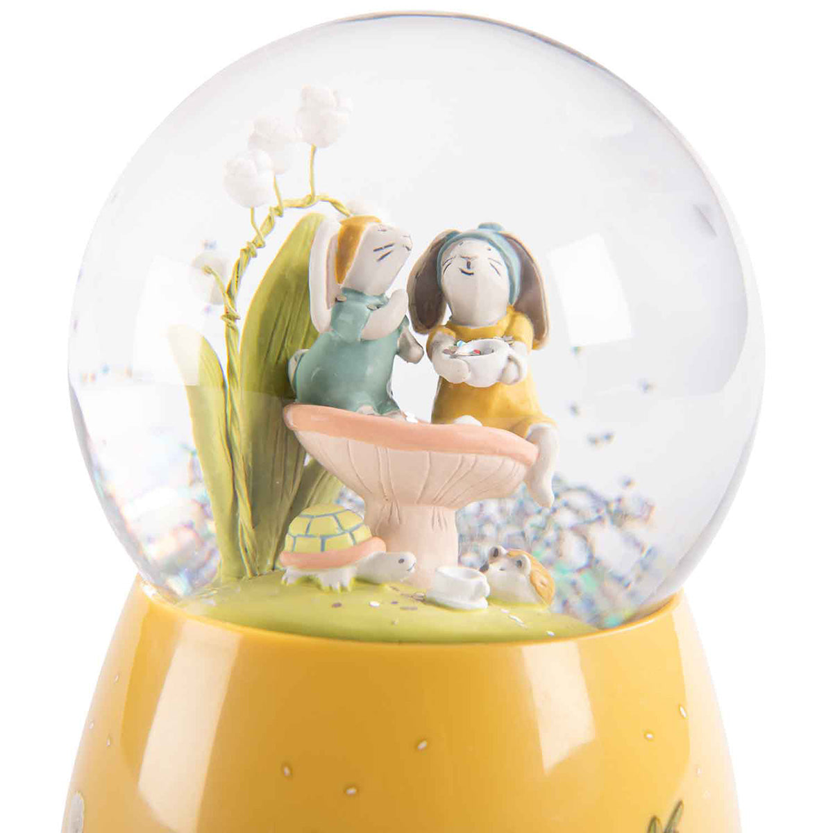 Moulin Roty Musical Snow Globe - Trois Petits Lapin