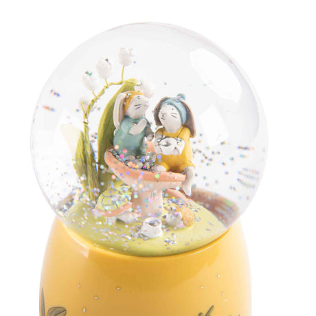 Moulin Roty Musical Snow Globe - Trois Petits Lapin