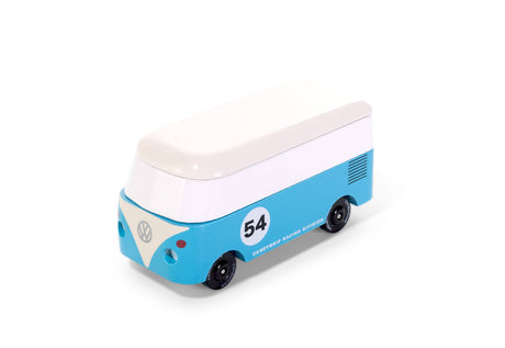 Candyvan - VW T1 Blue 54 - Wooden Diecast Toy Car Candylab