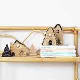 Woodland Village - Wooden Fantasy House Blocks Set