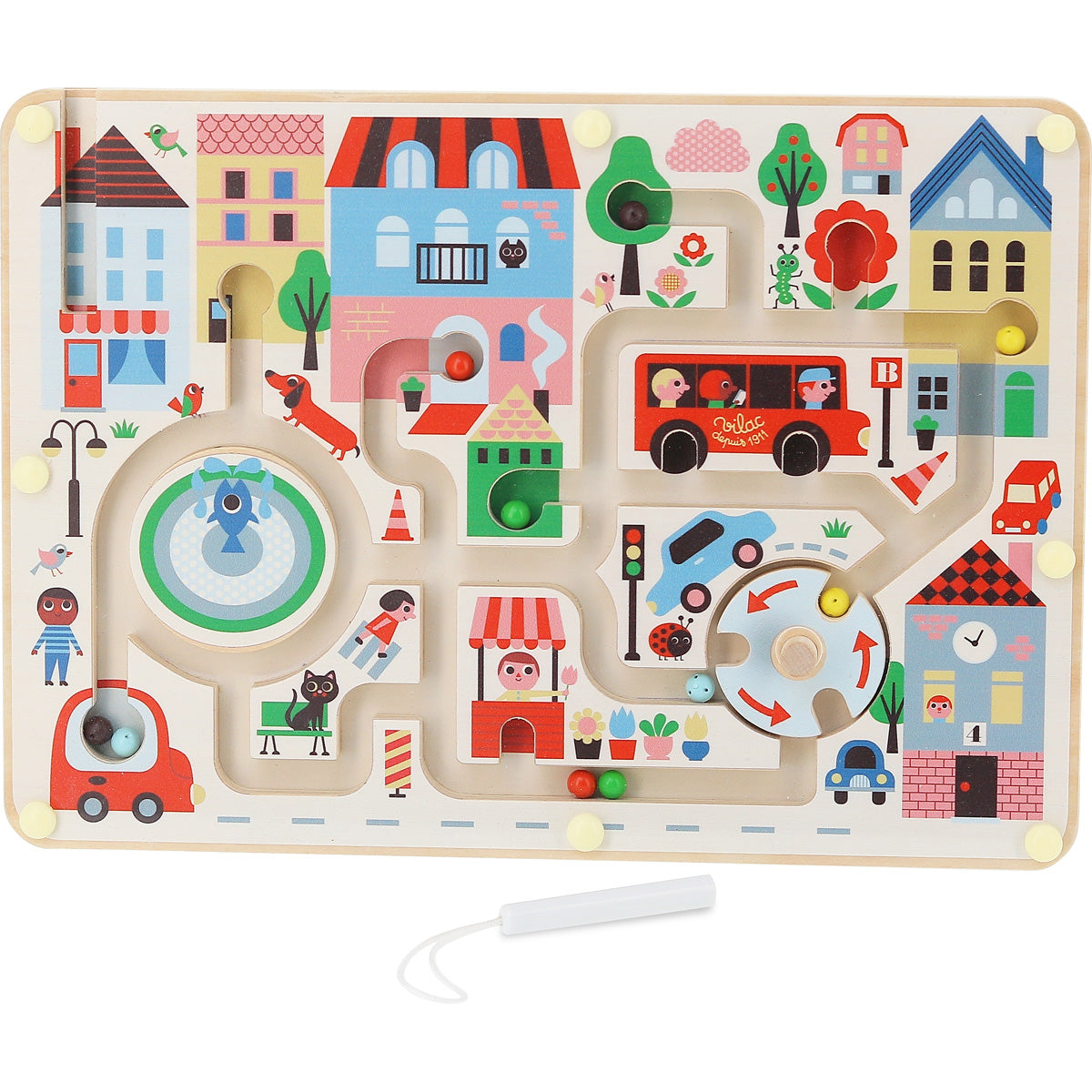 Town Magnetic Maze
