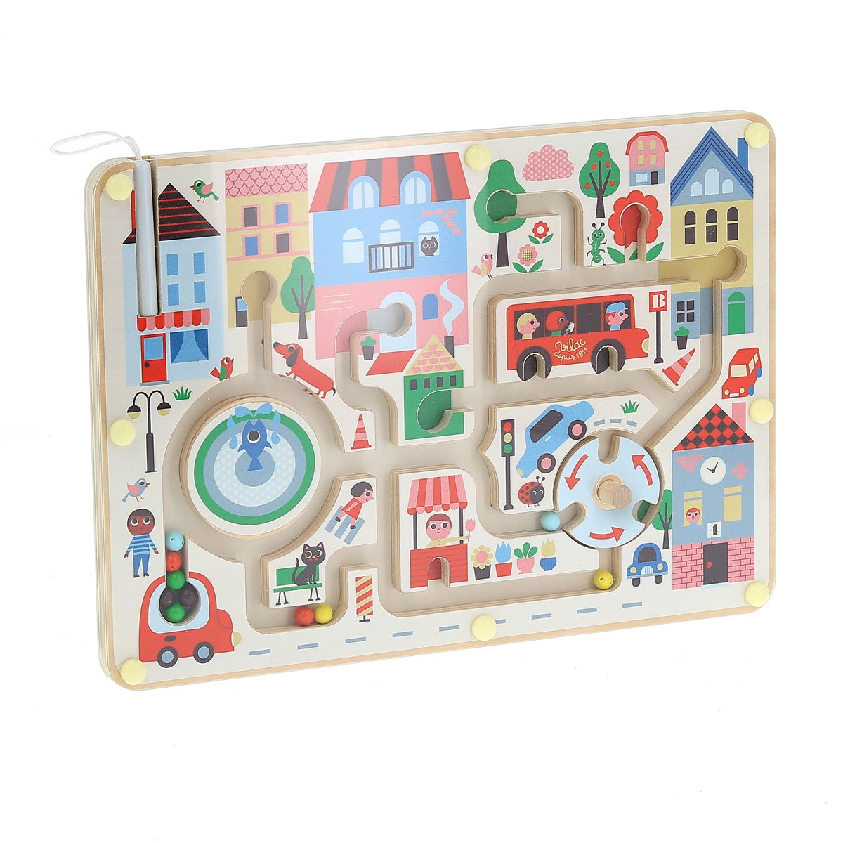 Town Magnetic Maze