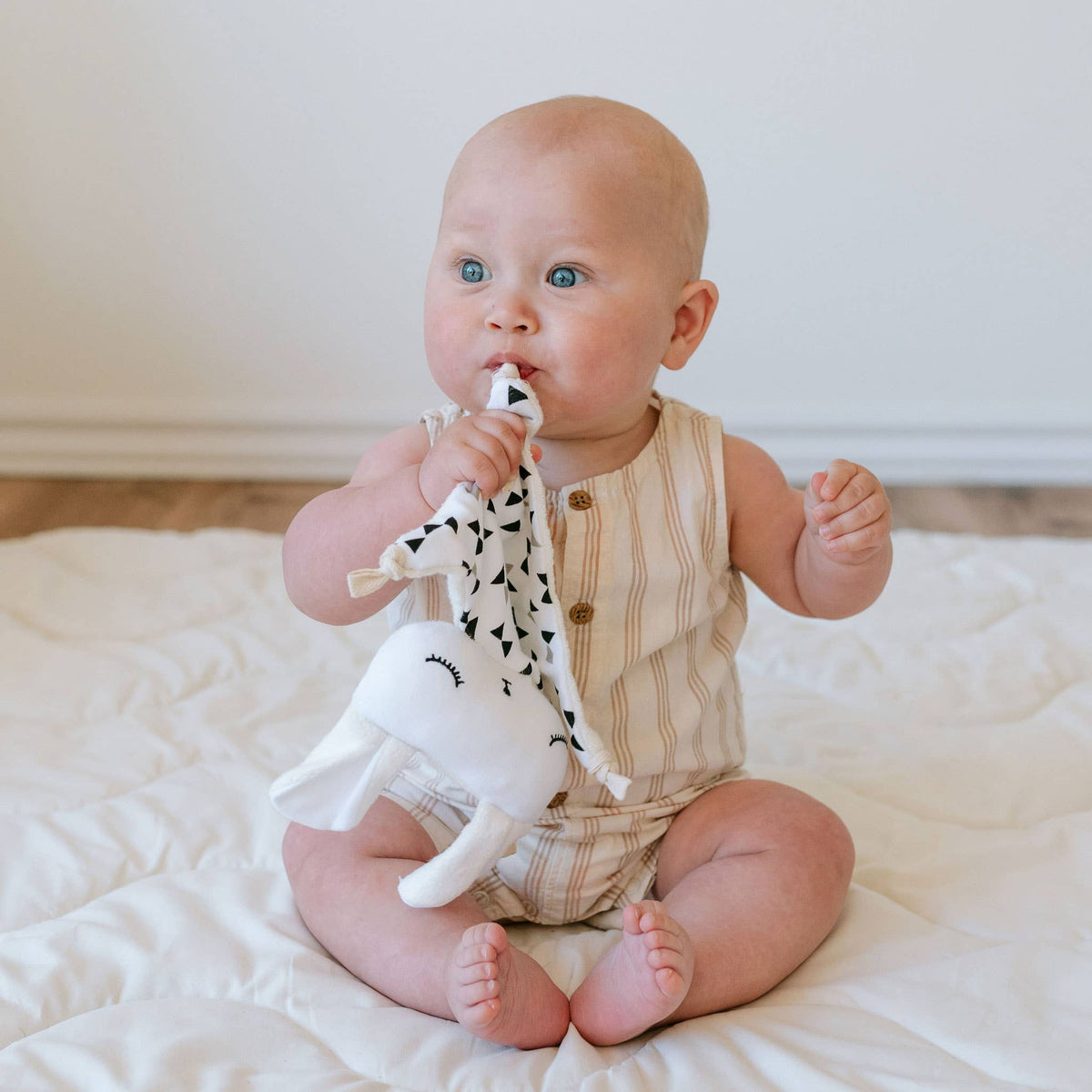 Cuddle Bunny - Ribbons - Organic Fabric Plush Baby Lovey