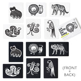 Art Cards for Baby - Jungle Animals - Infant Flash Cards