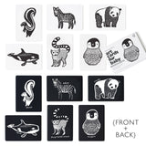 Art Cards for Baby - Black and White Animals - Flash Cards