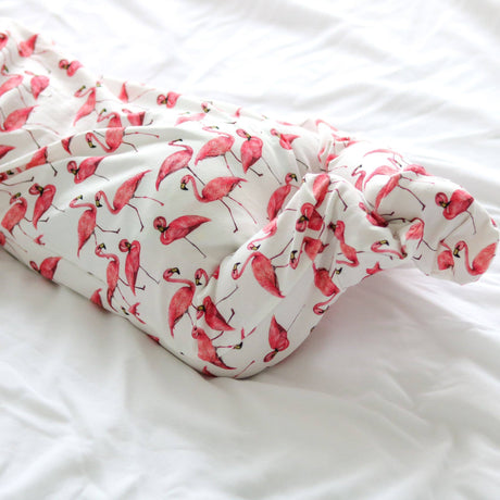 Baby Cotton Onesie – Flamingo Print