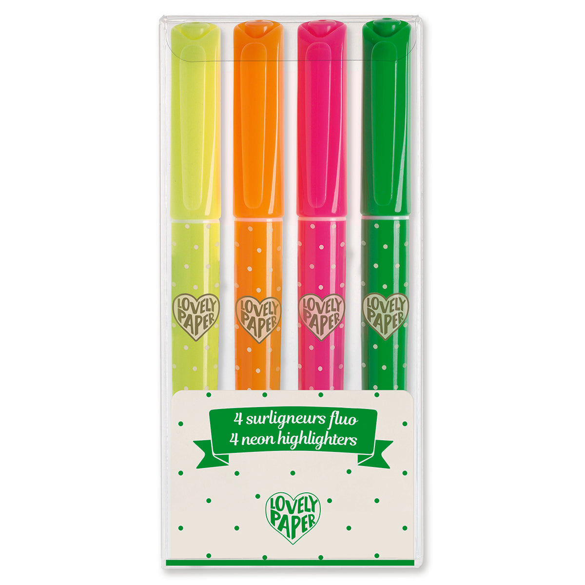 Djeco Lovely Pens - 4 Fluorescent Highlighters