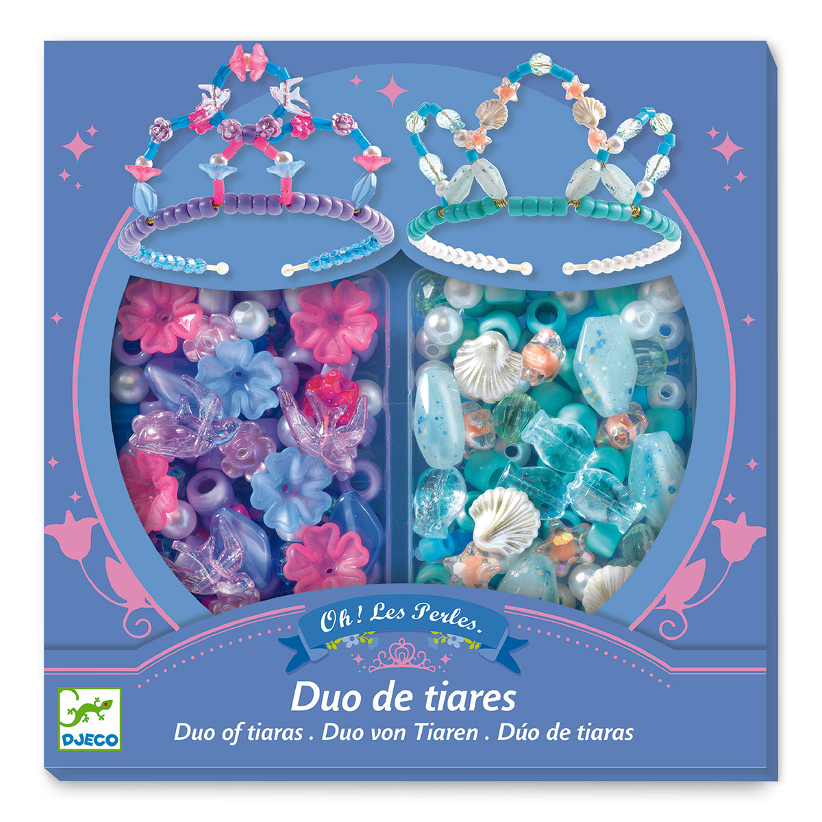 Djeco Duo of Tiaras, Blue