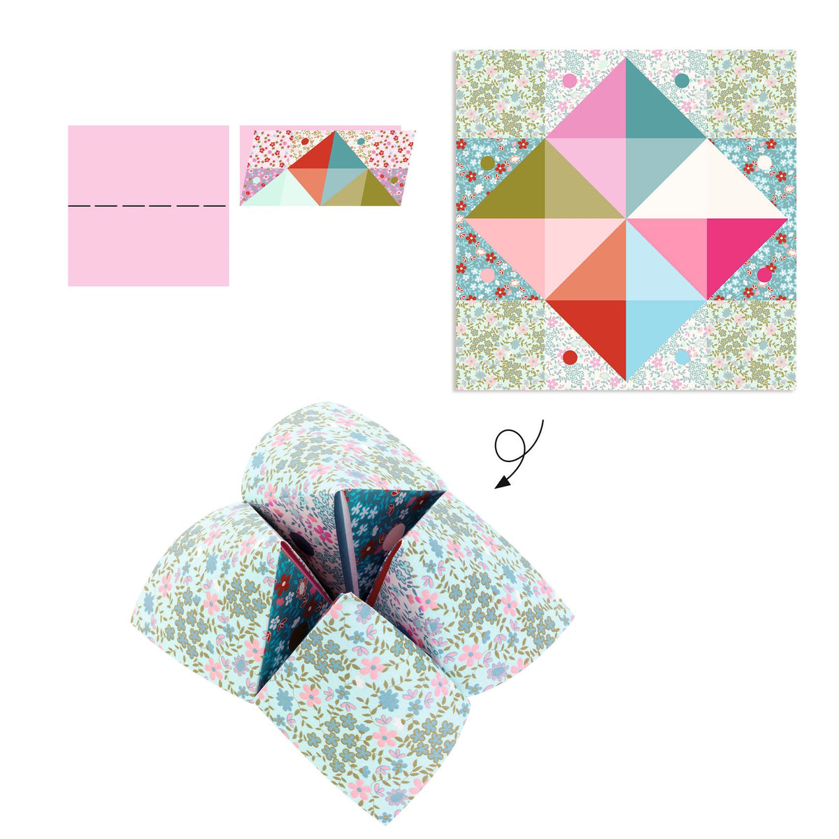 Djeco Origami - Flower Playground Game