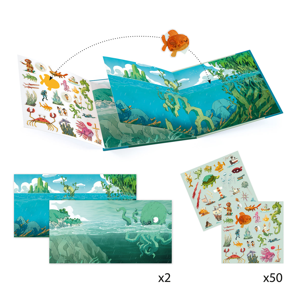Djeco Stickers - Adventures at Sea