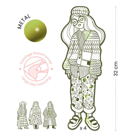 Djeco Large Colouring Bowie & Friends