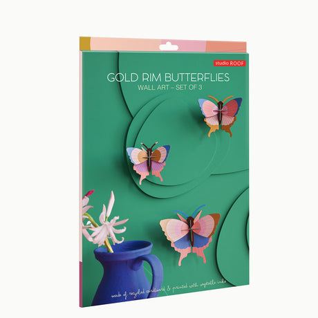 Insect Set - Gold Rim Butterflies
