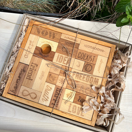 Wooden Story Peace & Love Blocks