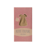 Maileg Mum Mouse Petite Couture outfit with check dress and cheese bag, charming UK doll fashion