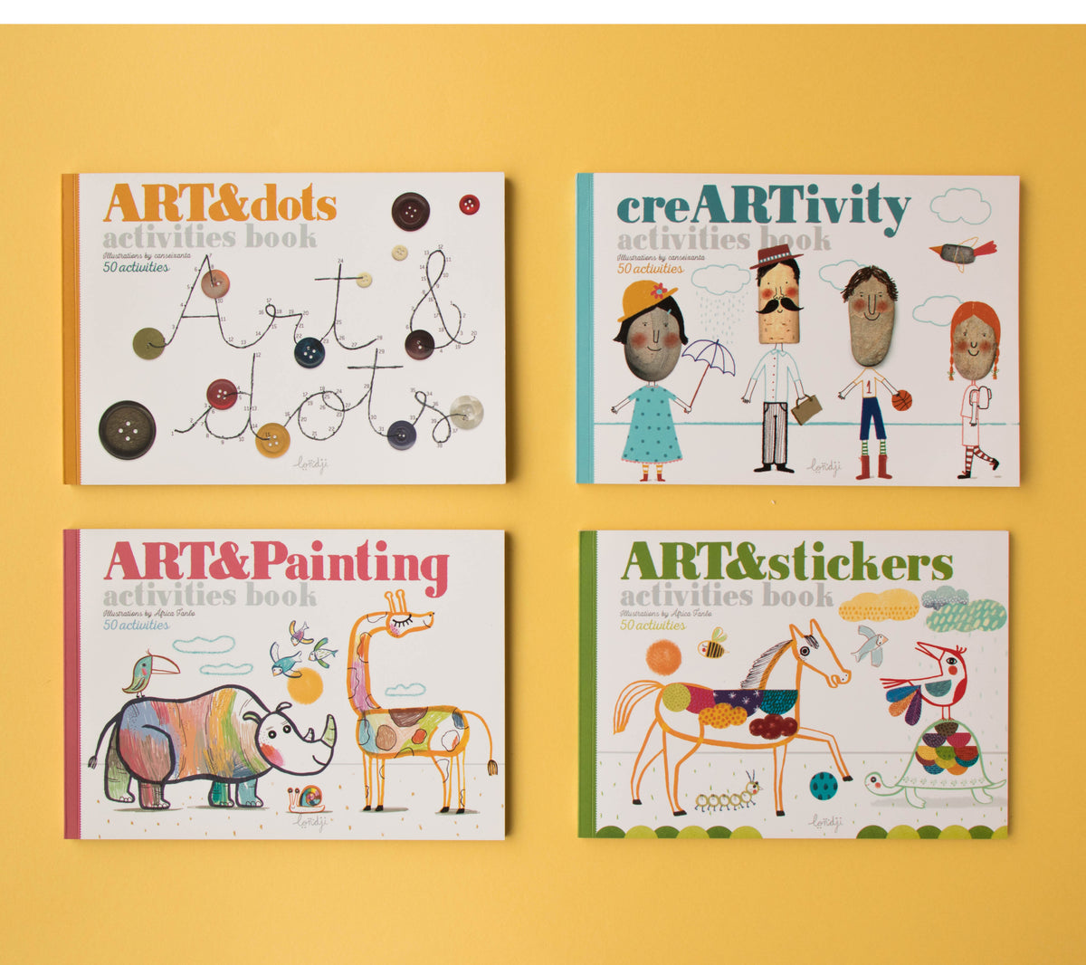 Art & Stickers Activities Book by Londji