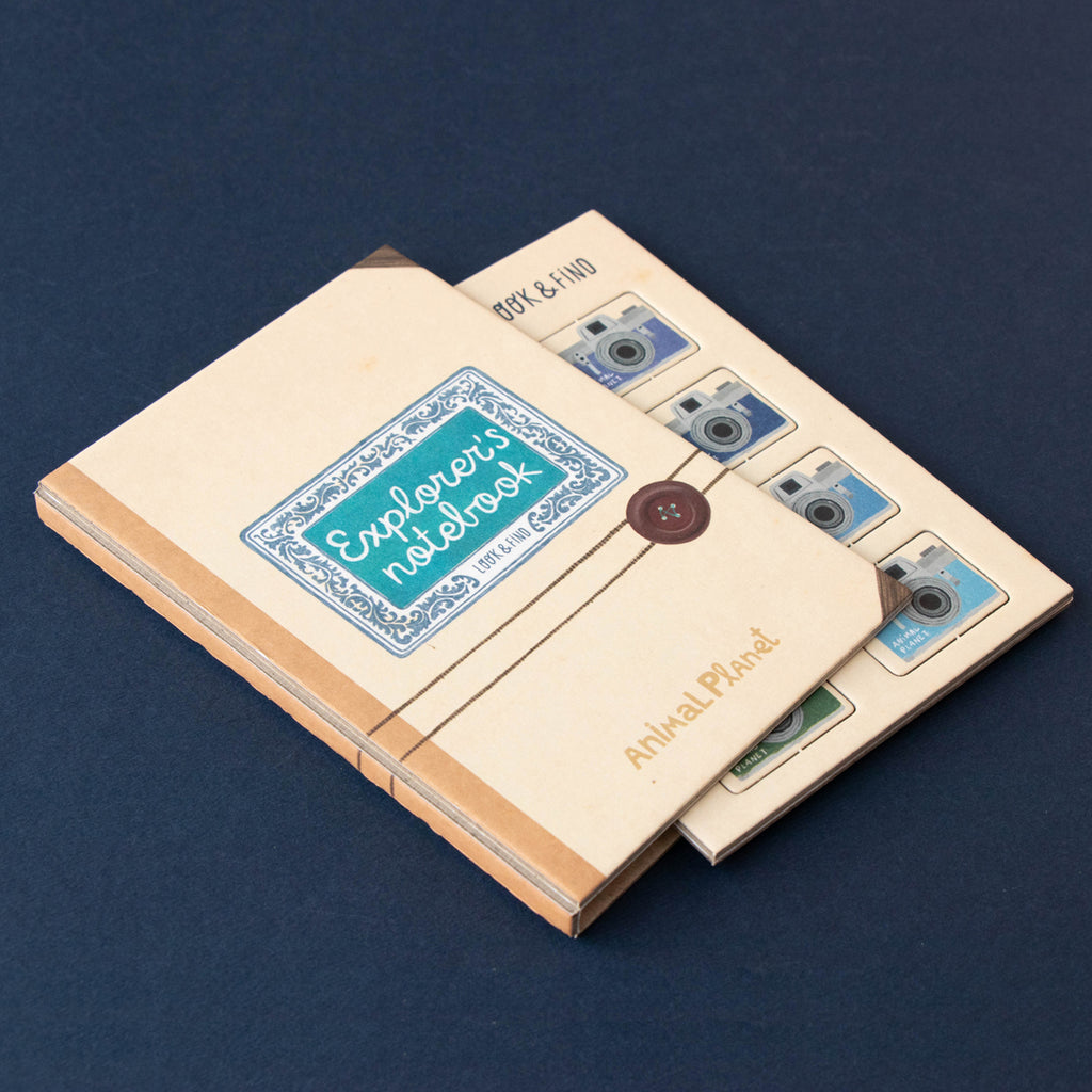 A close-up of the "Explorer’s Notebook" included with the puzzle.