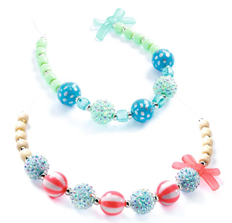 Djeco Bubble Bead Necklace Making Set - Silver