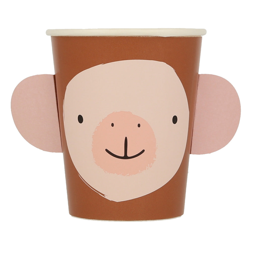Decorated with cheerful animal faces and vibrant colours, ideal for adding fun to children's party drinks.