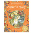 Autumn Story by Jill Barklem book cover featuring a mouse in a bonnet surrounded by autumn berries and leaves.