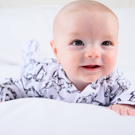 Baby Cotton Onesie – Easter Rabbit Print