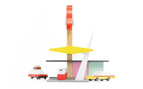 Rocket Station - Wooden Toy Car Candylab