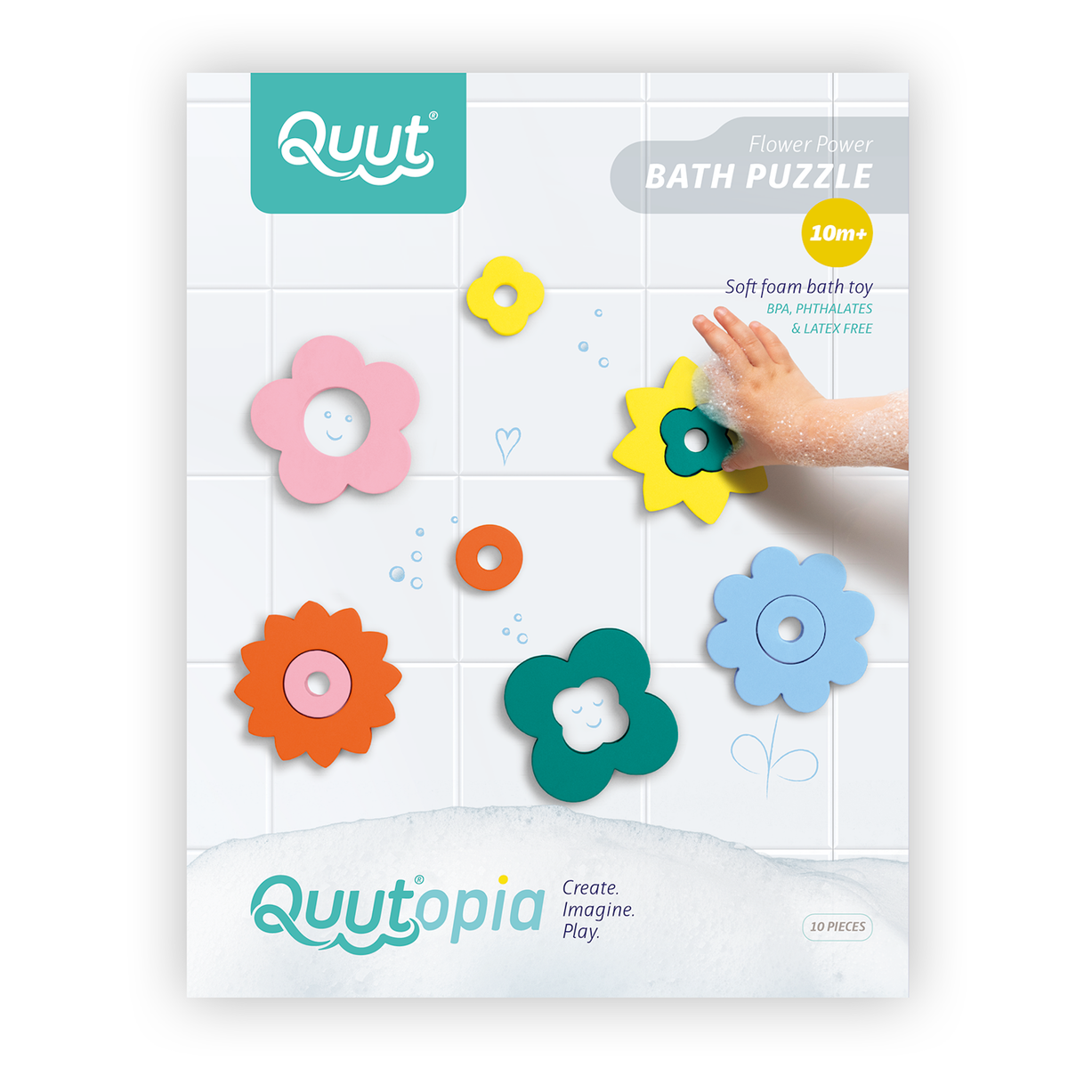 Quut Bath Toy Puzzle - Flower Power