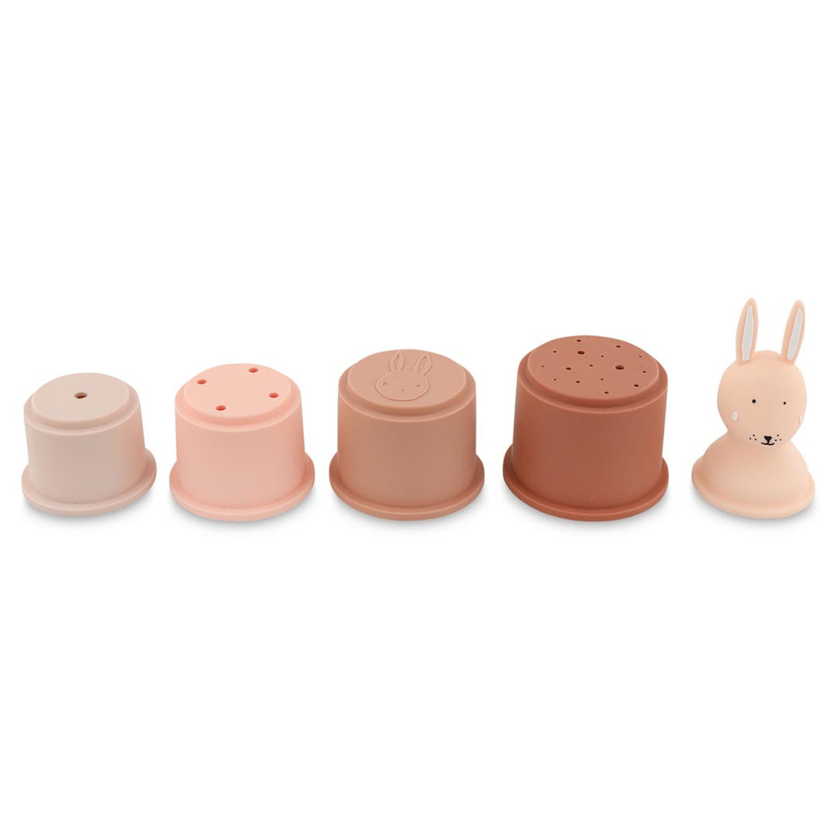 Bath Toy Stacking Cups - Mrs. Rabbit