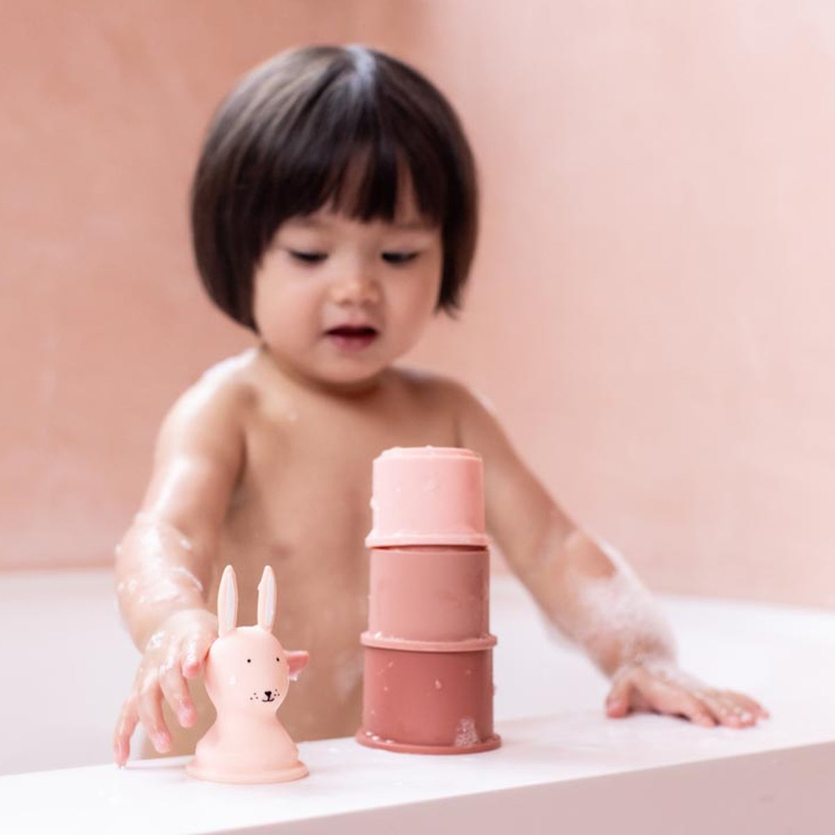 Bath Toy Stacking Cups - Mrs. Rabbit