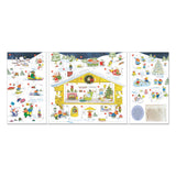 Richard Scarry's Best Advent Calendar Ever open spread with pop-out doors, front flat lay view.