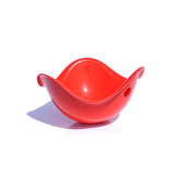 Red Bilibo Midi spinning toy for kids, demonstrating the iconic shell shape and versatile movement for active play.