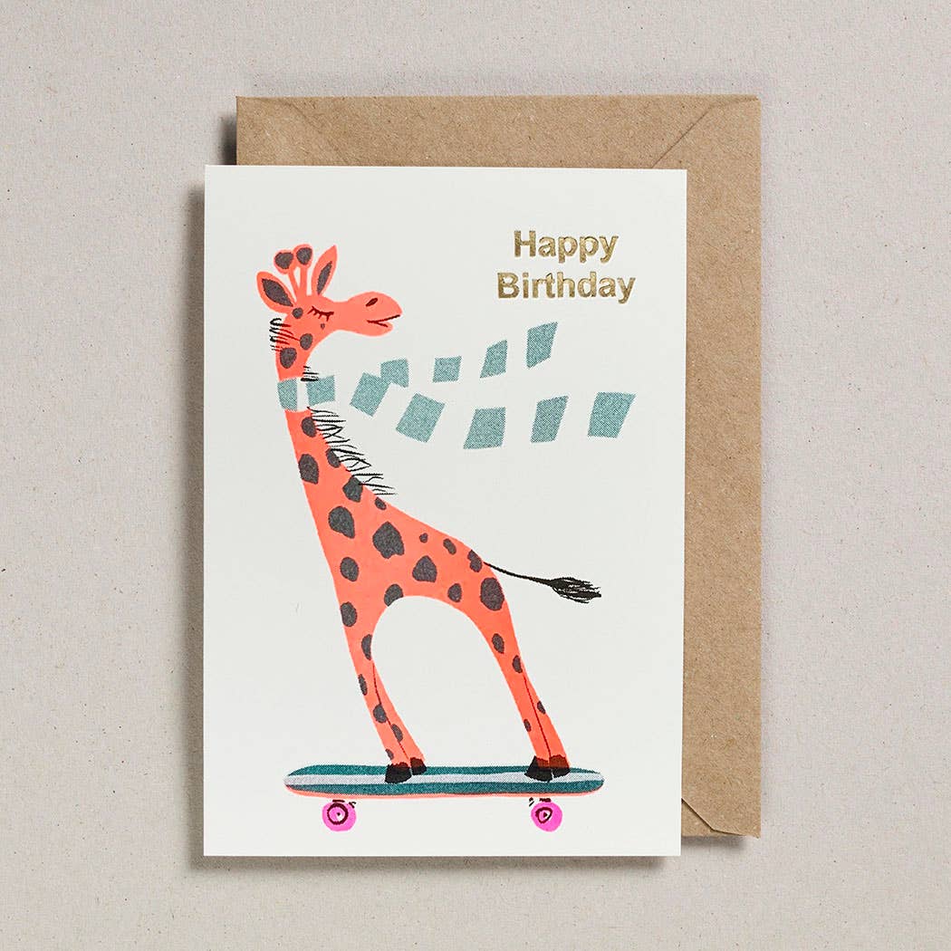 Confetti Pets Card - Happy Birthday Giraffe