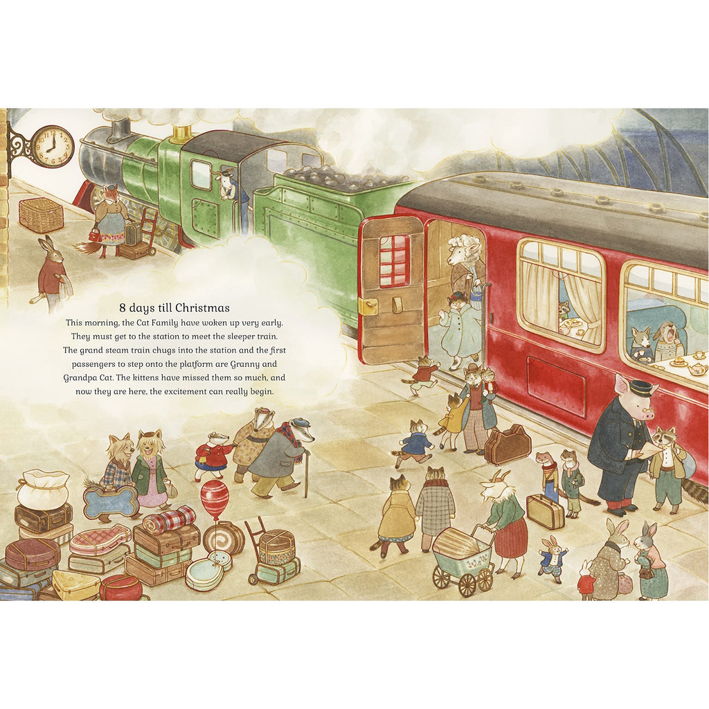 A festive, interactive advent calendar book featuring the lovable Cat Family, with lift-the-flap surprises and heartwarming Christmas stories for each day leading up to Christmas.