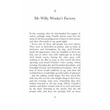 Page 9 of the book featuring Chapter 2, "Mr Willy Wonka's Factory," and body text about Charlie.