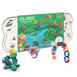 Clixo Classroom Pack box featuring colorful magnetic shapes built into structures like a bridge and arch.